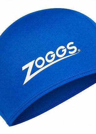 Шапочка для плавання zoggs, доросла, з поліестеру, синій, універсальний розмір osfm (465045.blbl)