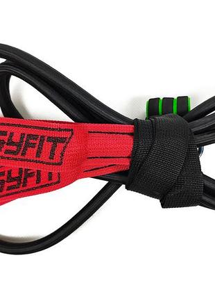 Эспандер резиновый easyfit ef-eblp-ad-12 с ручками,12 мм (эспандер лыжника, плавника, боксера) 22-80 кг