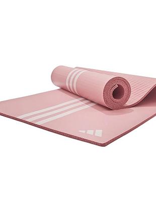 Коврик для фитнеса и йоги adidas, противоскользящий, nbr, 183×61×1 см, розовый (adyg-10210pk)