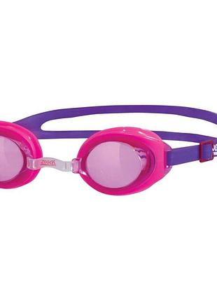 Очки для плавания детские zoggs ripper junior 6–14 лет, anti-fog, uv защита,рожно-фиолетовый (461323.pkputpu)