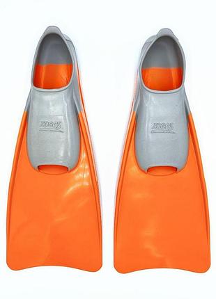 Ласты для плавания zoggs long blade rubber длинные резиновые для бассейна и сноркелинга 27-29 (18 см) оранжевый (465213.gyor.9-11)