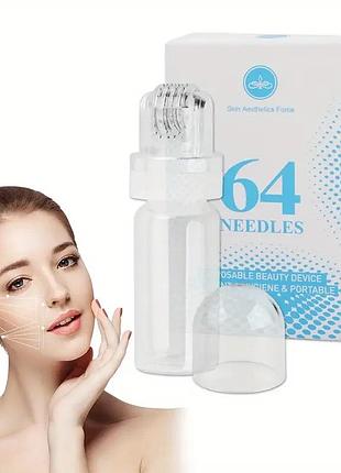 Флакон для мезококтейля hydra 64pin titanium micro needle для инъекций 64 иглы 2 мм