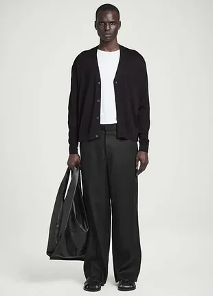 Кардиган cos knitted silk v-neck cardigan / м