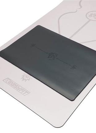Мини коврик (йопад) каучуковый easyfit yoga pad 60×40 см для йоги и фитнеса ef-1932 черный