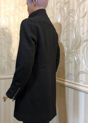 Демисезонное утепленное пальто - смесовая шерсть, garcia jeans (италия), размер l5 фото