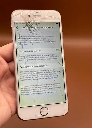 Iphone 6 / 16gb / silver / 75% акб. 3