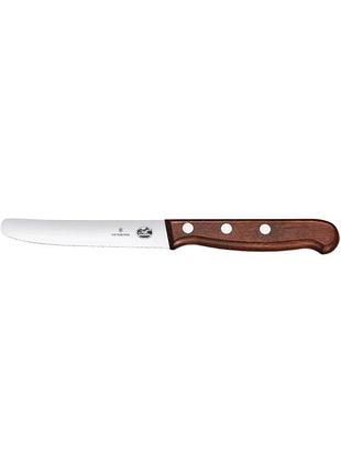 Ніж кухонний victorinox rosewood tomato and table 5.0830.11g serrated