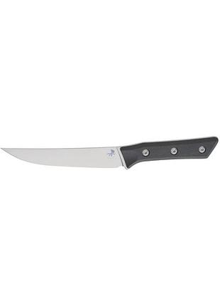 Нож кухонный microtech boning knife stonewash g-10 black