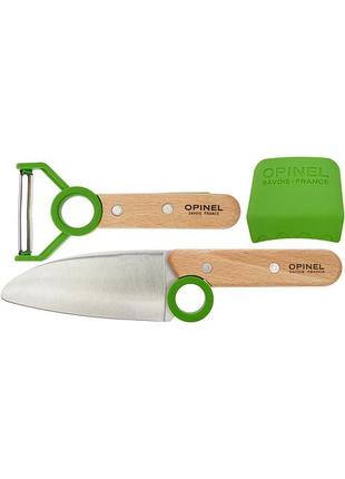 Набор ножей opinel le petite chef green vri inox