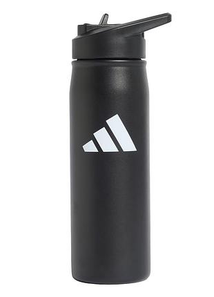 Бутылка для воды adidas 0.6 л, металлическая, bpa free, черная (kc6409)