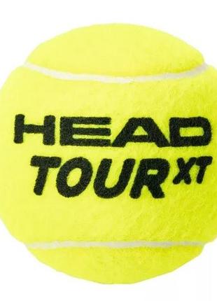 М'ячі для тенісу head tour xt 4 ball 4 шт (570834) жовтий