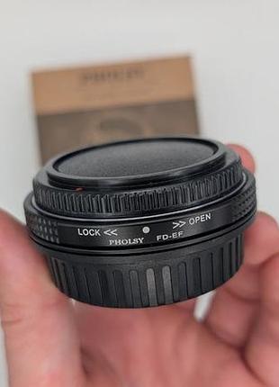 Pholsy lens mount adapter для установки объективов canon fd на камеры canon eos (ef/ef-s).