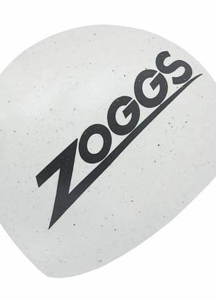 Шапочка для плавання zoggs easy fit eco cap силіконова для басейну білий (465049.wh)