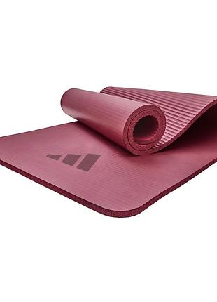 Килимок для фітнесу та йоги adidas, протиковзкий,nbr, 173×61×0.7 см, бордовий (admt-1014mn)