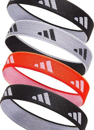 Резинки для волосся adidas hair ties, спортивні еластичні резинки для фіксації волосся one size (adac-16210)