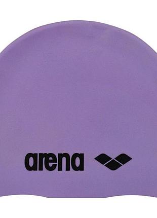 Шапочка для плавання arena classic silicone (91662-85) силіконова,фіолетовий
