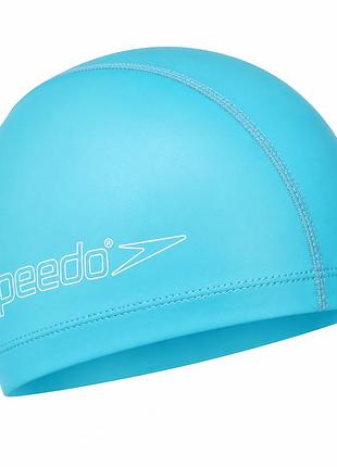 Шапочка для плавання speedo pace cap, дитяча, з поліестеру, блакитна, універсальний розмір osfm (8-720734604)