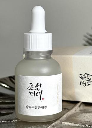 Осветляющая сыворотка для лица beauty of joseon rice glow deep serum + alpha-arbutin 30 ml
