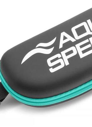 Чохол для окулярів aqua speed goggle case 62948 чорний, бірюзовий уні one size