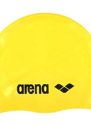 Шапочка для плавання arena classic silicone ( 91662-035) силіконова, жовта