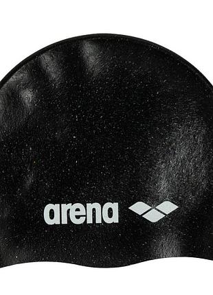 Шапочка для плавания arena silicone cap (006359-902) силикон, для тренировок, ofsm,черный