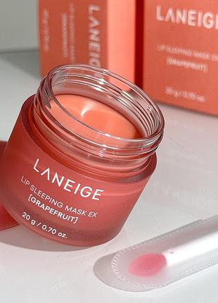 Нічна маска для губ "грейпфрут" laneige lip sleeping mask grapefruit 20g