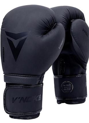 Боксерські рукавиці v`noks ultima, чорні, pu, 16 унцій (454г.) для спортсменів 90-100 кг. (60180)