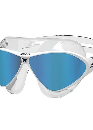 Очки-маска для плавания zoggs horizon flex mask titanium антифог uv защита панорамный обзор белый (461109.clwhmbl)