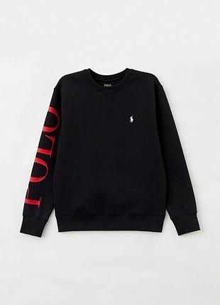 Фирменный черный свитшот polo ralph lauren 
на 4 года