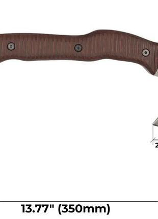 Топор ancientsmithy tactical tomahawk "wendigo" polymer composite handle 2