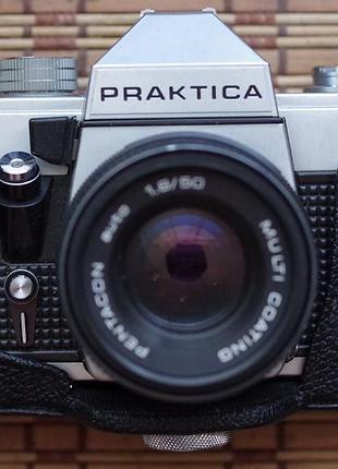 Фотоапарат praktica mtl3 + pentacon auto 1.8 50 mm + кофр
