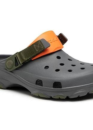 Сабо crocs classic all terrain clog polar cao сірі крокси у подарунок 7 джибітсів
