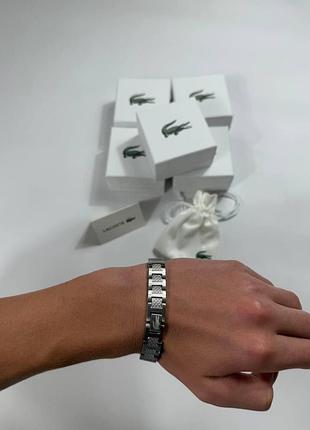 Браслет lacoste в подарочной упаковке браслет мужской лакоста