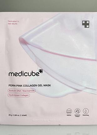 Зміцнювальна гідрогелева маска для обличчя medicube pdrn pink collagen jelly gel mask (28 g)
