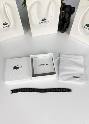 Браслет lacoste, новый, стильный универсальный аксессуар на руку