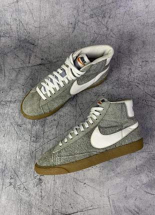 Кросівки nike blazer mid suede 38.5 вінтажні високі