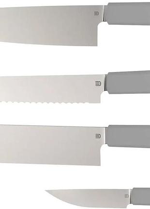 Набір кухонних ножів butterfork purest set light grey