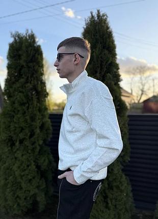 Соуп худі polo ralph lauren преміум якість 1/4 zip сіра/зірка поло ральф лауренський чоловіча s