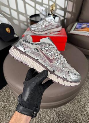 Жіночі кросівки nike p-6000 silver maroon 36-37-38-40-41