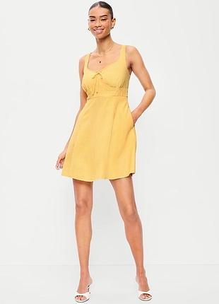 Сарафан жовтий лляний old navy