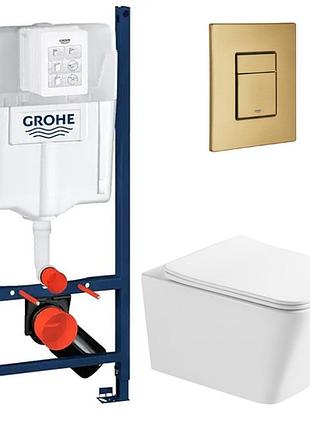 Комплект унитаз с крышкой insana jordan trn hl + инсталляция grohe rapid sl 4в1 (3884000g/38732gn0)