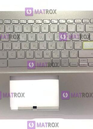 Передняя панель для asus vivobook 15 x513e, x513ea, x513eq, x513ua, m513, m513ua, k513, k513e серебристый