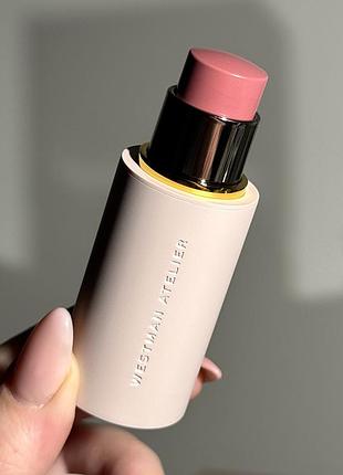 Румяна westman atelier baby cheeks lip + cheek cream blush stick (petal) 6 g (без коробочки, из набора)