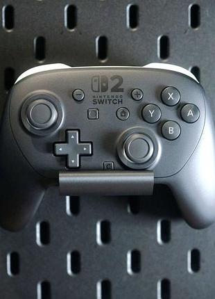 Держатель для контроллера nintendo switch 2 pro для перфорированной доски ikea skadis