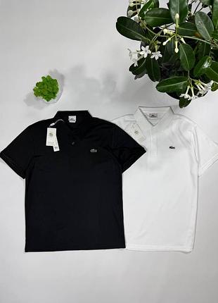 Футболка lacoste мужская с воротником футболка поло лакостная черная белая футболка lacoste