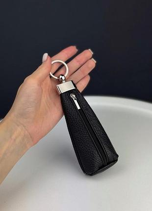 Ключниця шкіряна чоловіча skill elka (чорна)