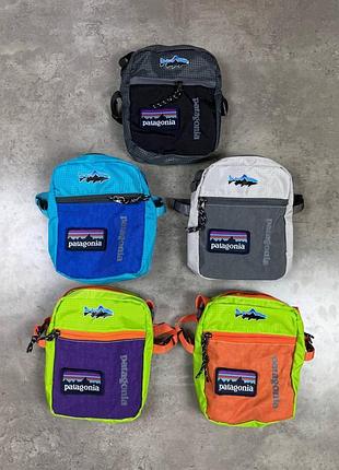 Сумка через плече patagonia ripstop | міська крос-боді месенджер | унісекс | 5 кольорів | сумка патагонія всі кольори чорний