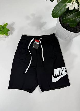 Мужские шорты nike с логотипом /шорты найк черные мужские