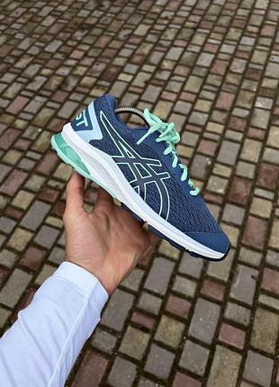 Asics gt-1000 9 кросівки оригінал бігові сітка 38 літні сині бірюзові 1014а150