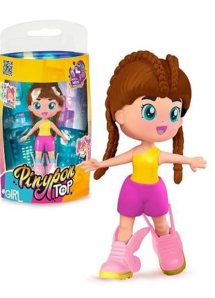 Лялька pinypon top girl з мінітатуюваннями, колекційна фігурка famosa, 4+